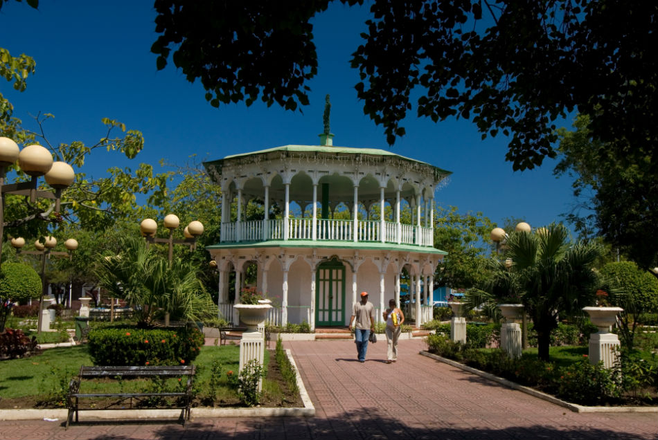Imagen del Parque Central de Puerto Plata